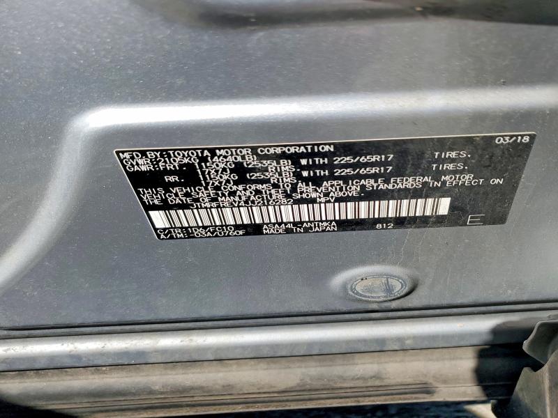 Aukcja sprzedaży 2018 Toyota Rav4, vin: JTMRFREV4JJ216282, numer aukcji: 56404346
