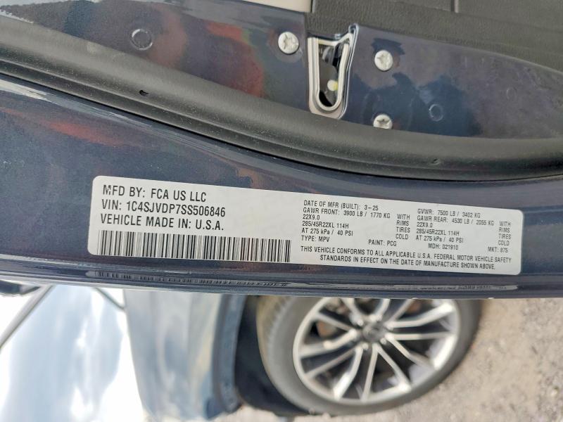 Продажа на аукционе авто 2025 Jeep Wagoneer, vin: 1C4SJVDP7SS506846, номер лота: 57653646