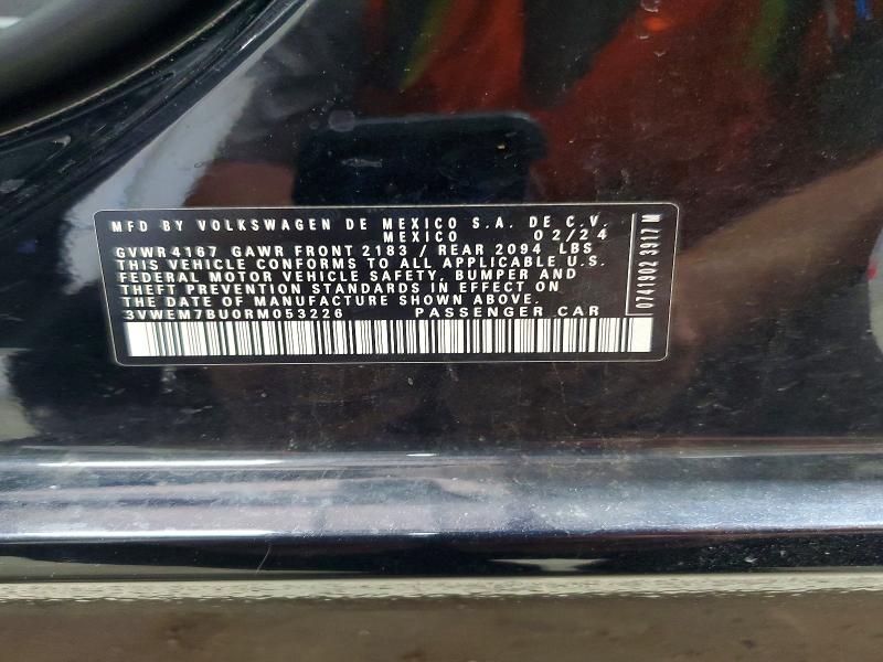 Aukcja sprzedaży 2024 Volkswagen Jetta, vin: 3VWEM7BU0RM053226, numer aukcji: 55556696