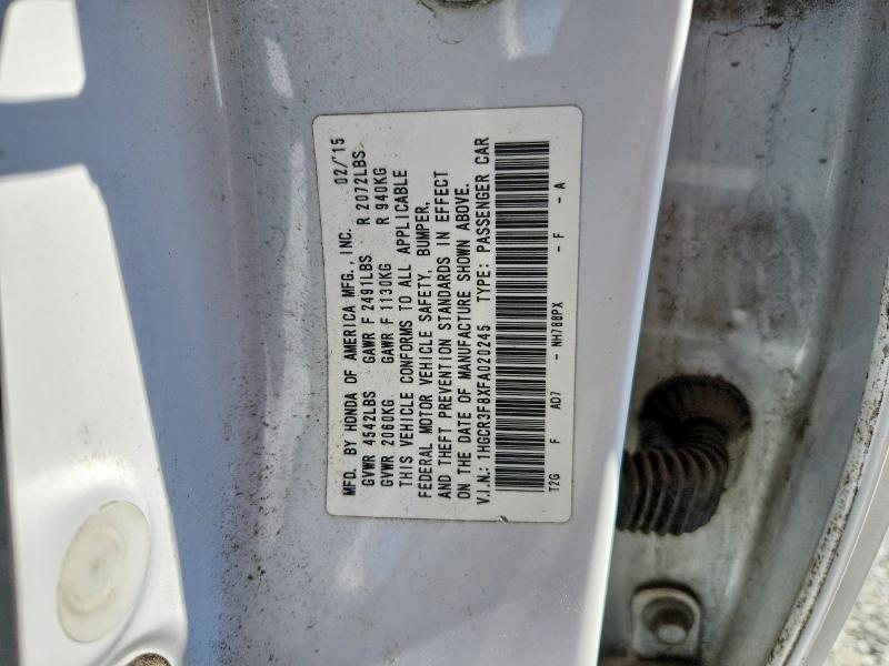 2015 Honda Accord მანქანა იყიდება აუქციონზე, vin: 1HGCR3F8XFA020245, აუქციონის ნომერი: 55550496