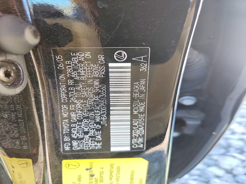 59140246 :رقم المزاد ، JTHBA30G755136560 vin ، 2005 Lexus Es مزاد بيع