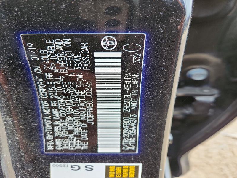 Aukcja sprzedaży 2020 Toyota Corolla, vin: JTDEPRAE0LJ006461, numer aukcji: 53618886