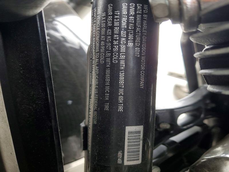 Aukcja sprzedaży 2018 Harley-davidson Flhtk, vin: 1HD1KED3XJB600836, numer aukcji: 57488976