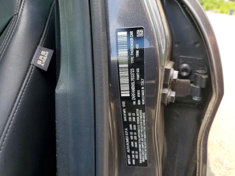 Продаж на аукціоні авто 2020 Alfa Romeo Giulia, vin: ZARFANBN5L7633723, номер лоту: 56791916