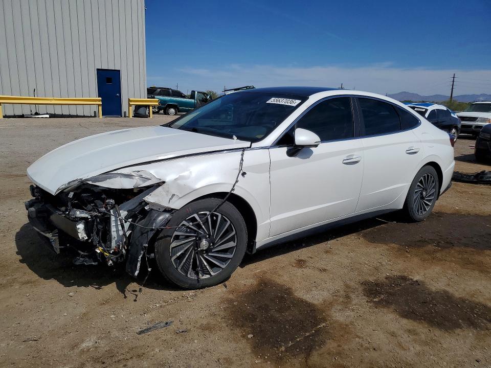 Auction sale of the 2021 Hyundai Sonata Hybrid, vin: KMHL54JJ3MA026455, lot number: 55637036