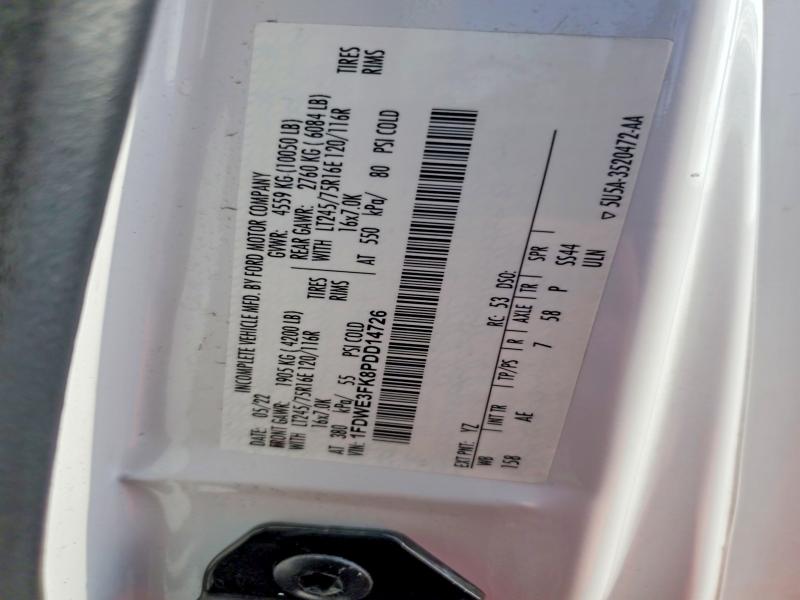 2023 Ford E350 მანქანა იყიდება აუქციონზე, vin: 1FDWE3FK8PDD14726, აუქციონის ნომერი: 85457585