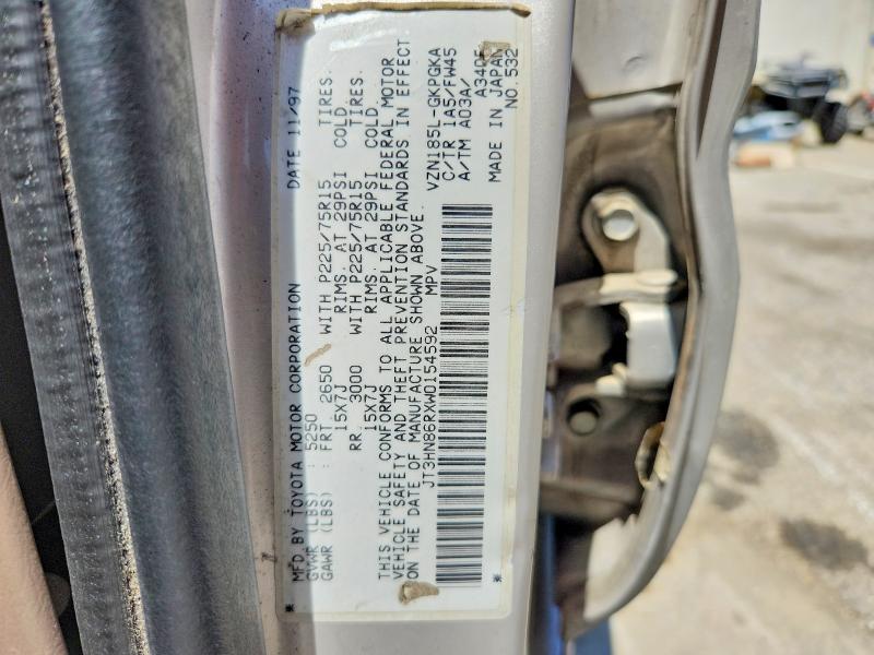 Продажа на аукционе авто 1998 Toyota 4runner, vin: JT3HN86RXW0154592, номер лота: 55762946