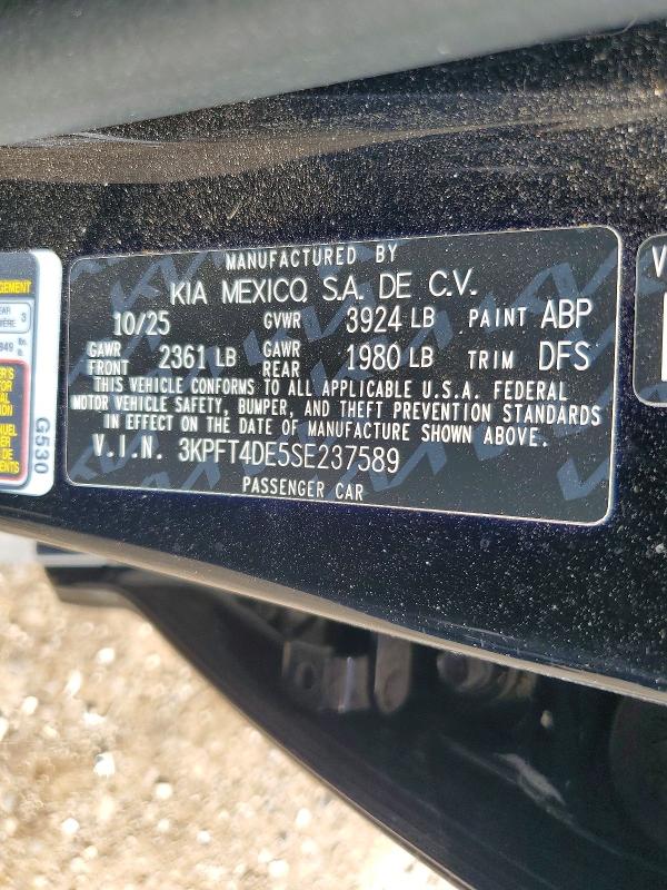 Продажа на аукционе авто 2025 Kia K4, vin: 3KPFT4DE5SE237589, номер лота: 57781706