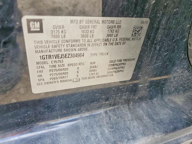 Продажа на аукционе авто 2014 Gmc Sierra, vin: 1GTR1VEJ5EZ304964, номер лота: 59057926
