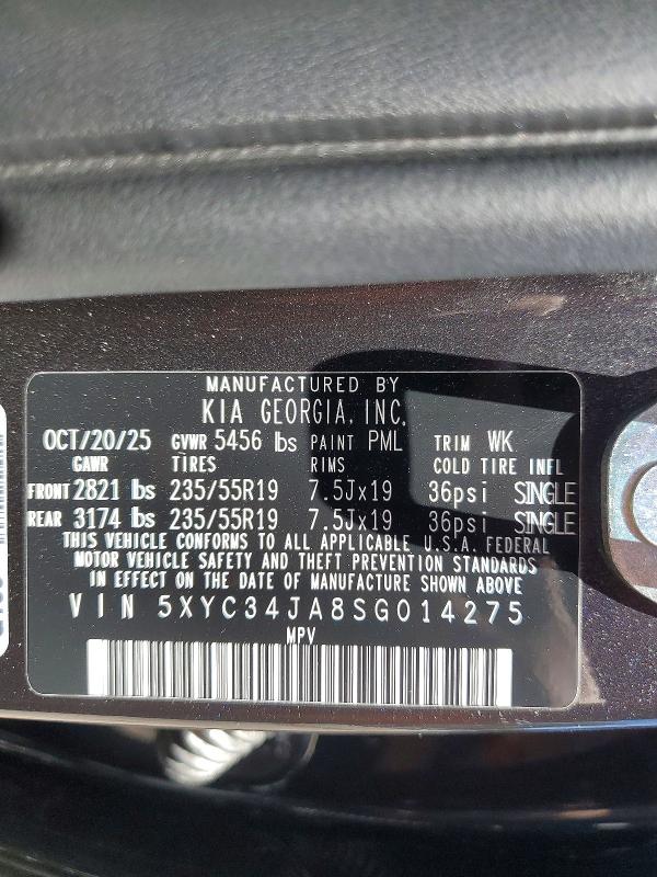 Продаж на аукціоні авто 2025 Kia Ev6, vin: 5XYC34JA8SG014275, номер лоту: 58601306
