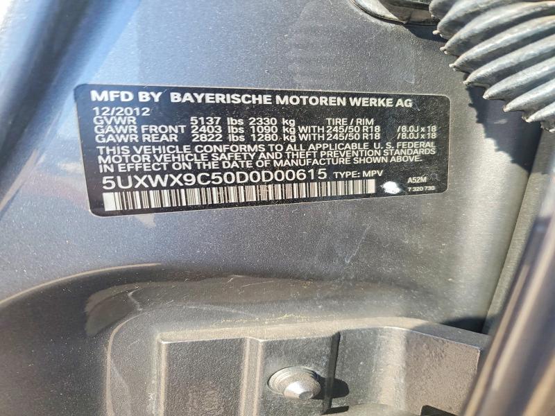 Продажа на аукционе авто 2013 Bmw X3, vin: 5UXWX9C50D0D00615, номер лота: 55967476