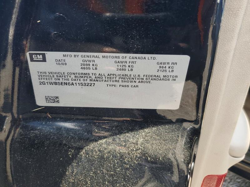 Aukcja sprzedaży 2010 Chevrolet Impala, vin: 2G1WB5EN6A1153227, numer aukcji: 56315796