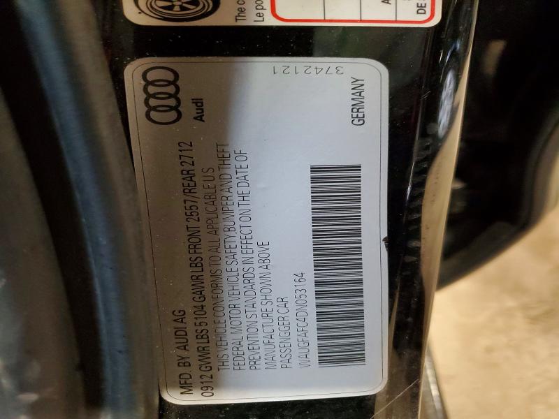 58738086 :رقم المزاد ، WAUGFAFC4DN053164 vin ، 2013 Audi A6 مزاد بيع