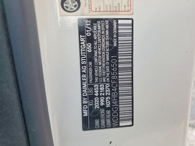 57217576 :رقم المزاد ، WDDGJ4HB4CF856501 vin ، 2012 Mercedes-benz C مزاد بيع