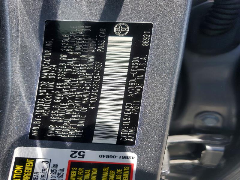Продажа на аукционе авто 2025 Toyota Camry, vin: 4T1DAACK8SU547557, номер лота: 55824656