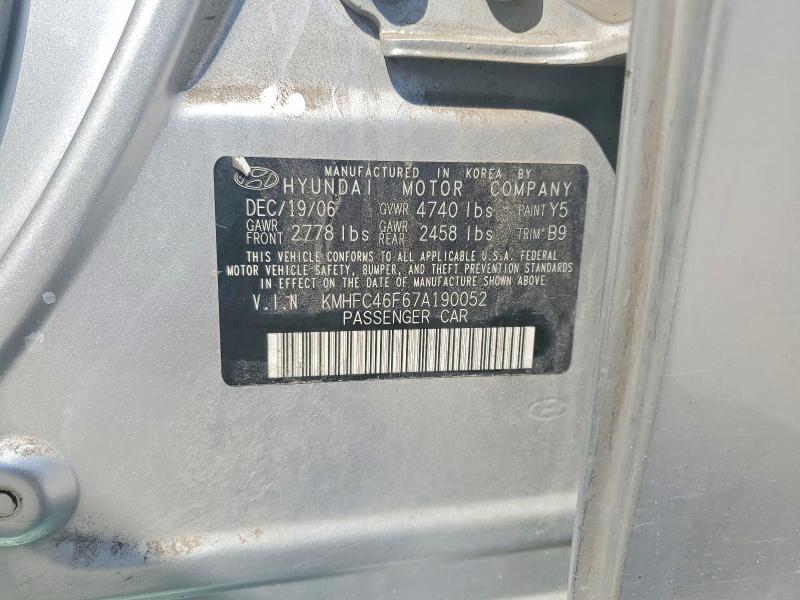 Aukcja sprzedaży 2007 Hyundai Azera, vin: KMHFC46F67A190052, numer aukcji: 58604716