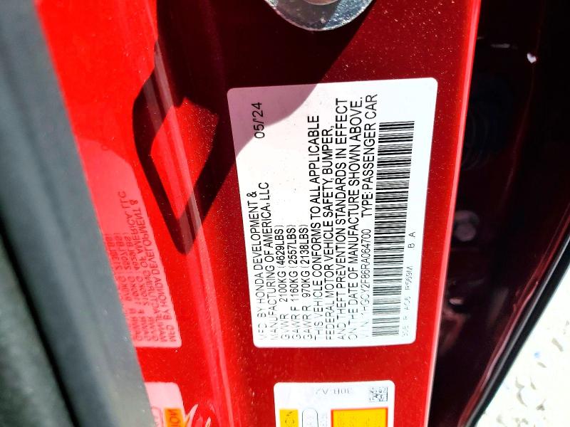 Aukcja sprzedaży 2024 Honda Accord, vin: 1HGCY2F86RA064700, numer aukcji: 58360426