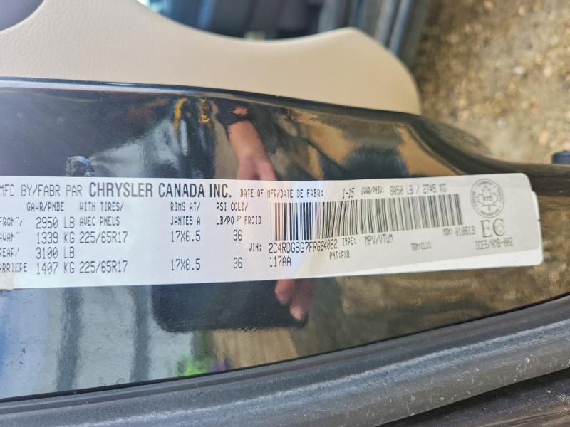 Auction sale of the 2015 Dodge Grand Caravan, vin: 2C4RDGBG7FR664082, lot number: 56719706