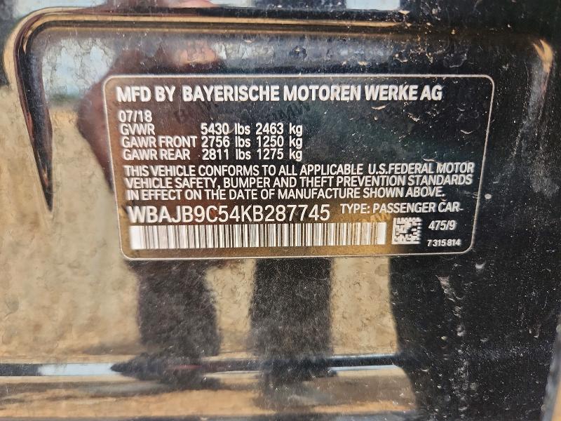 Aukcja sprzedaży 2019 Bmw M550xi, vin: WBAJB9C54KB287745, numer aukcji: 57017756