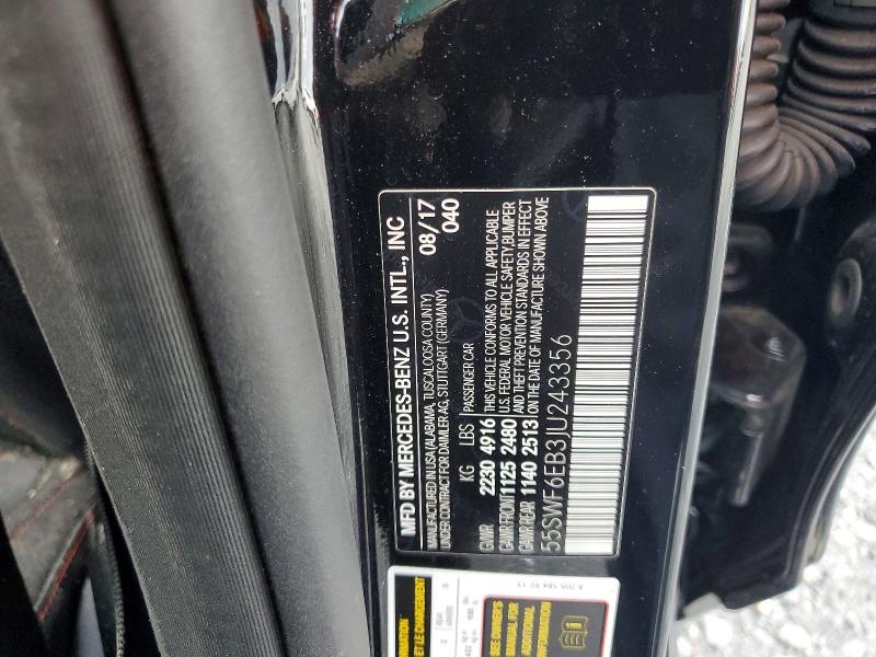 Aukcja sprzedaży 2018 Mercedes-benz C, vin: 55SWF6EB3JU243356, numer aukcji: 57062816
