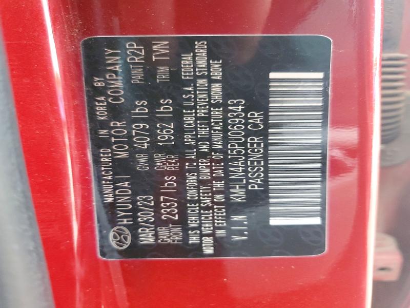 Продажа на аукционе авто 2023 Hyundai Elantra, vin: KMHLN4AJ5PU069343, номер лота: 58833016
