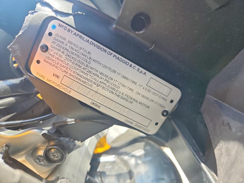Продаж на аукціоні авто 2026 Aprilia Rs, vin: ZD4XGUA06TS001215, номер лоту: 58071756
