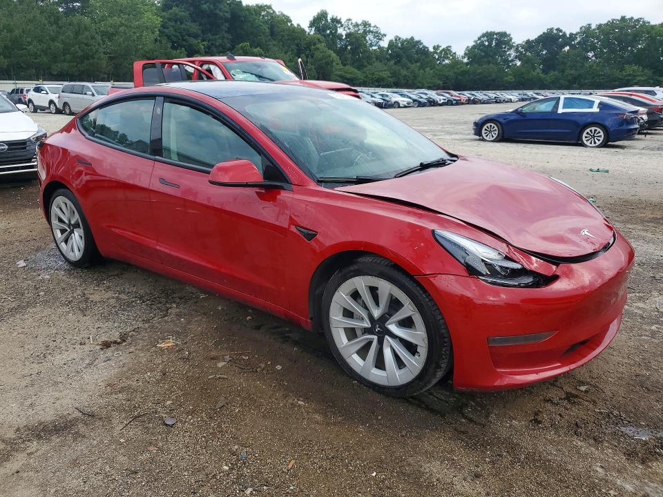 2022 Tesla Model 3 მანქანა იყიდება აუქციონზე, vin: 5YJ3E1EA8NF372572, აუქციონის ნომერი: 56759966