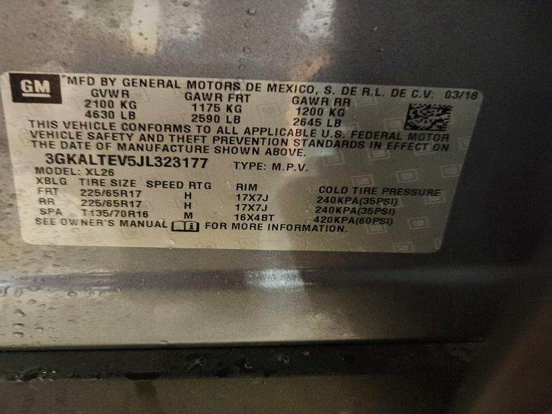 Продажа на аукционе авто 2018 Gmc Terrain, vin: 3GKALTEV5JL323177, номер лота: 59055776