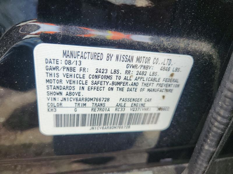 Aukcja sprzedaży 2013 Infiniti G37 Sedan, vin: JN1CV6AR9DM766728, numer aukcji: 57913536