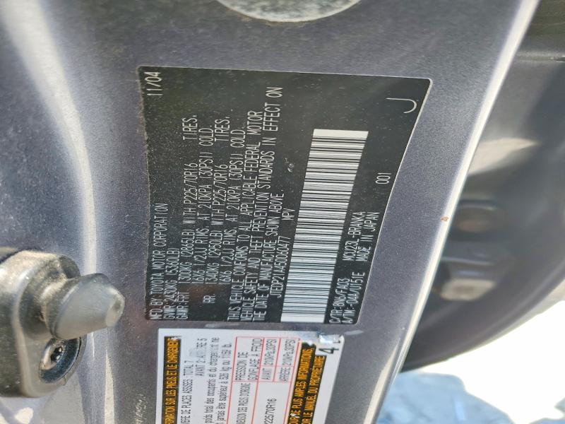 Продаж на аукціоні авто 2005 Toyota Highlander, vin: JTEDP21A450060477, номер лоту: 55797486