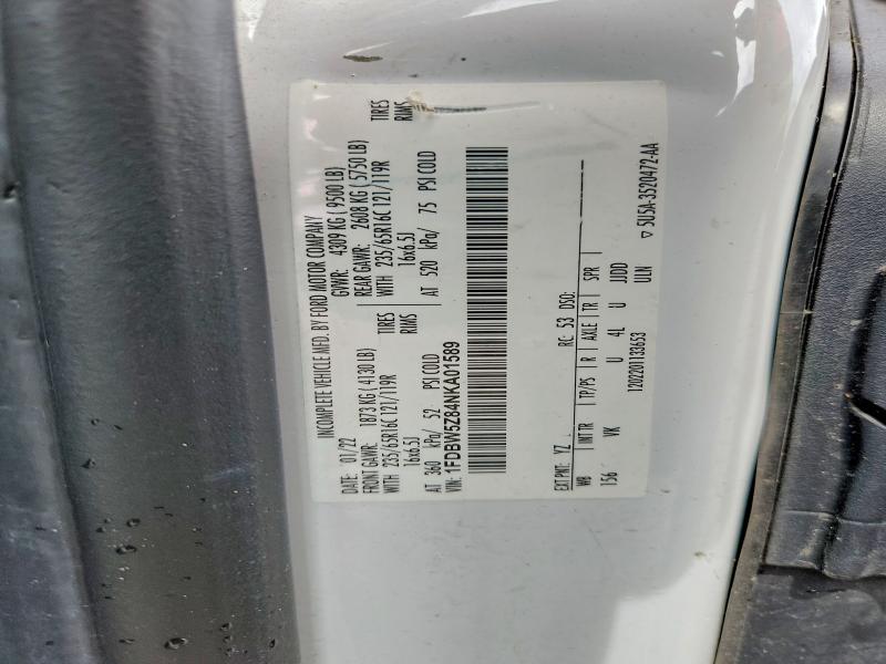 55571836 :رقم المزاد ، 1FDBW5Z84NKA01589 vin ، 2022 Ford Transit مزاد بيع