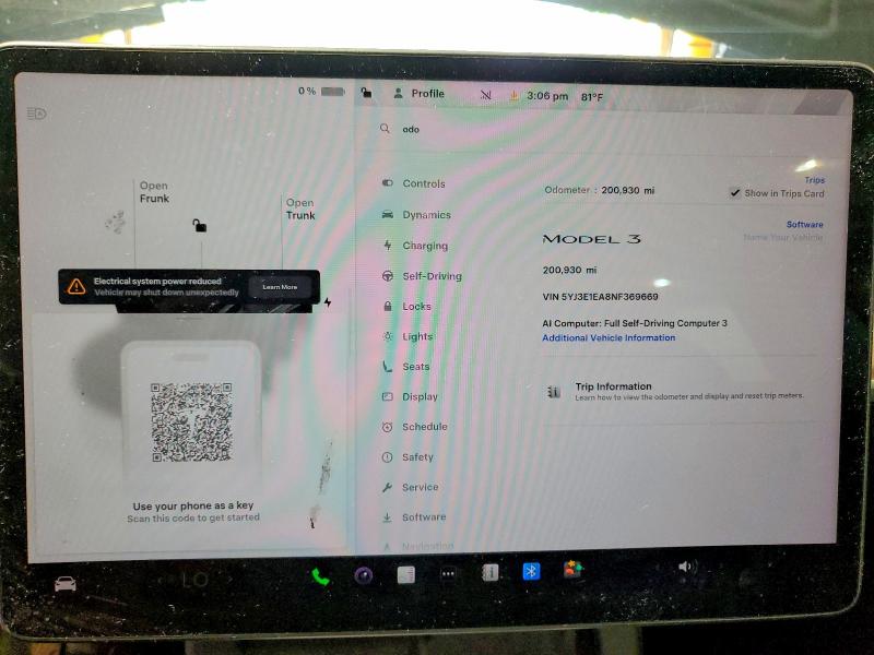Продаж на аукціоні авто 2022 Tesla Model 3, vin: 5YJ3E1EA8NF369669, номер лоту: 59149536