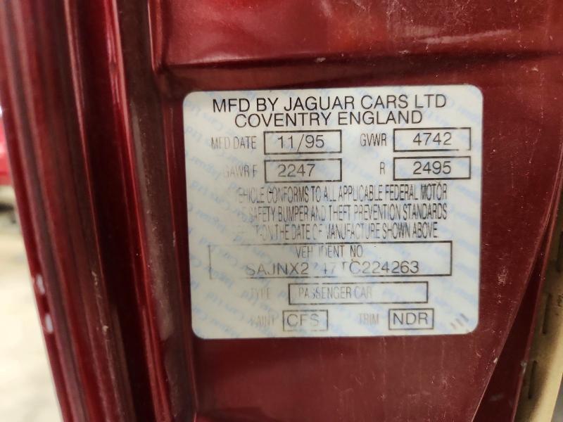Продажа на аукционе авто 1996 Jaguar Xjs, vin: SAJNX2747TC224263, номер лота: 59035716