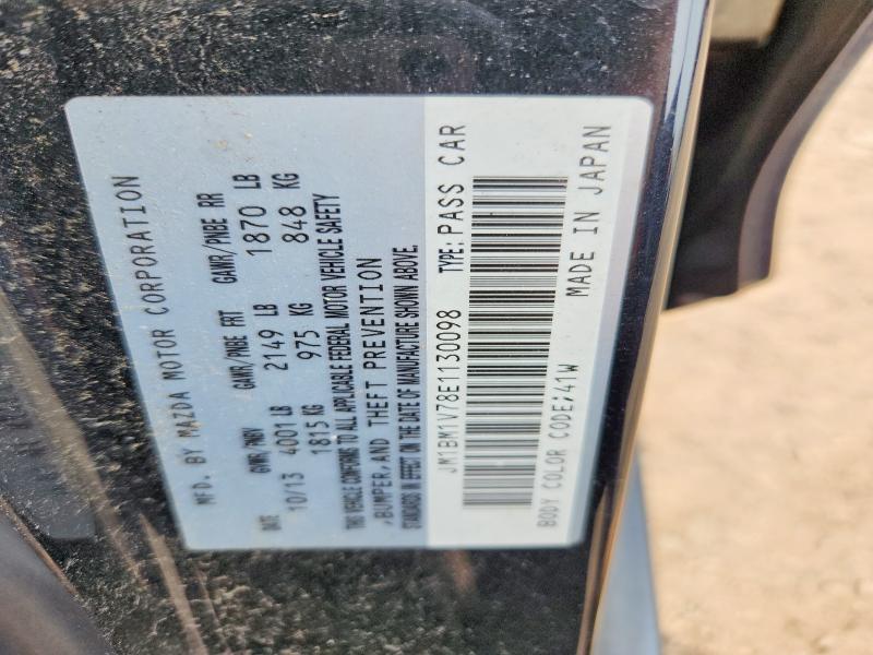 58802126 :رقم المزاد ، JM1BM1V78E1130098 vin ، 2014 Mazda 3 مزاد بيع