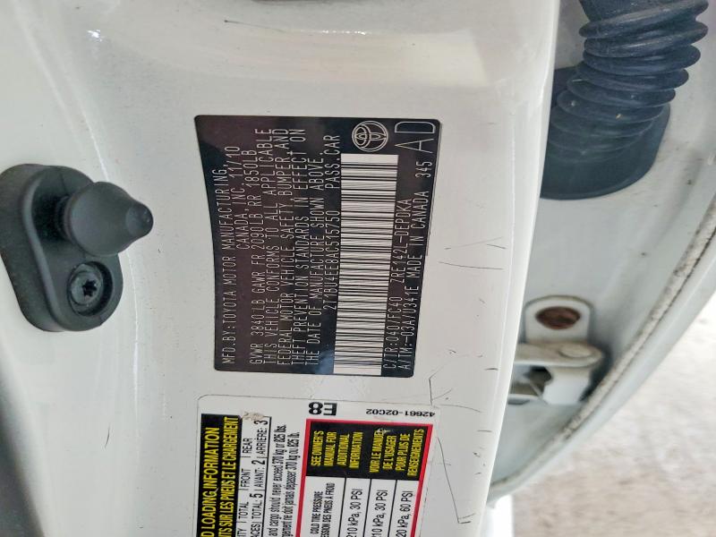 Aukcja sprzedaży 2010 Toyota Corolla, vin: 2T1BU4EE8AC515750, numer aukcji: 56426066