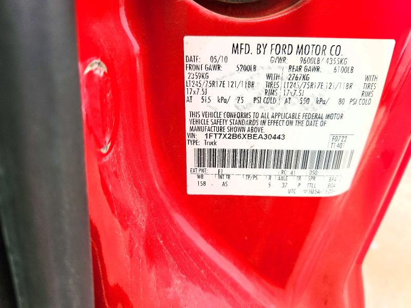 Продаж на аукціоні авто 2011 Ford F250, vin: 1FT7X2B6XBEA30443, номер лоту: 58258826