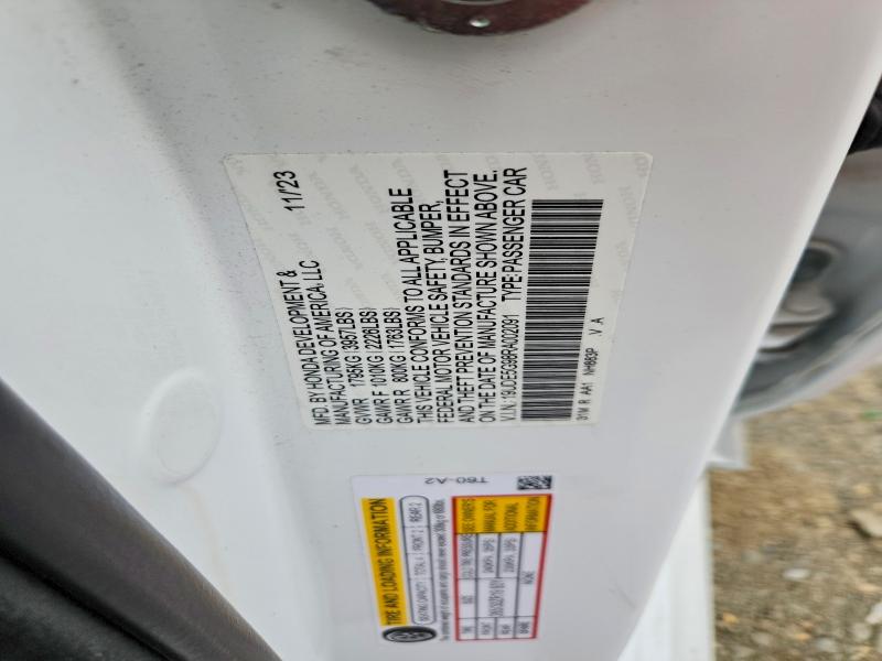 57842696 :رقم المزاد ، 19UDE5G98RA002091 vin ، 2024 Acura Integra مزاد بيع