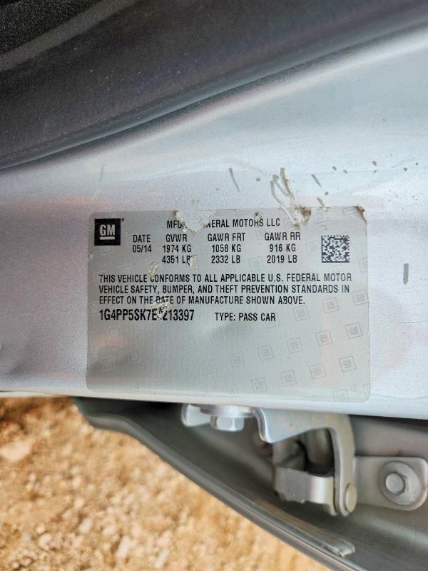 Продажа на аукционе авто 2014 Buick Verano, vin: 1G4PP5SK7E4213397, номер лота: 55734336