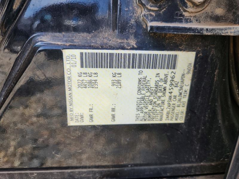 Aukcja sprzedaży 2010 Nissan Altima, vin: 1N4BL2AP3AN459962, numer aukcji: 57256606