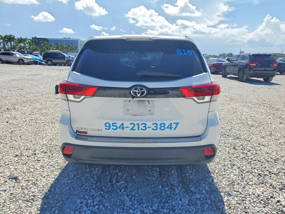 2019 Toyota Highlander მანქანა იყიდება აუქციონზე, vin: 5TDZZRFH9KS304166, აუქციონის ნომერი: 62535986