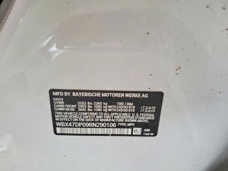 Продаж на аукціоні авто 2024 Bmw X3, vin: WBX47DP09RN290106, номер лоту: 57694836