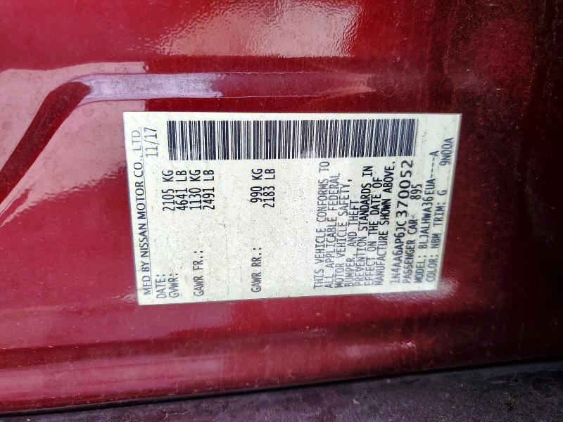 Aukcja sprzedaży 2018 Nissan Maxima, vin: 1N4AA6AP6JC370052, numer aukcji: 85976395