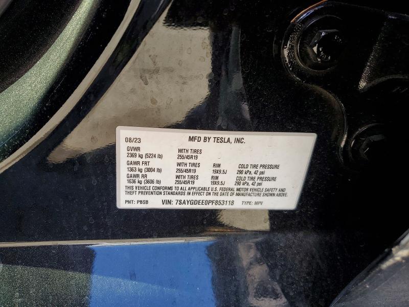 Продажа на аукционе авто 2023 Tesla Model Y, vin: 7SAYGDEE0PF853118, номер лота: 56626166