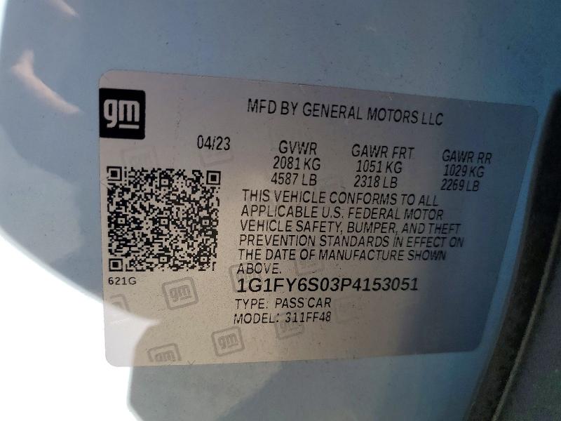 Продаж на аукціоні авто 2023 Chevrolet Bolt Euv, vin: 1G1FY6S03P4153051, номер лоту: 56175076