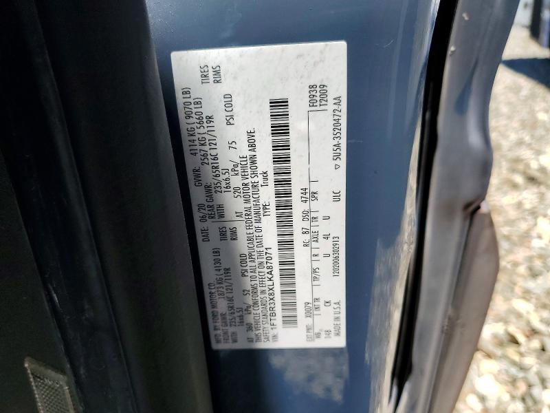 Aukcja sprzedaży 2020 Ford Transit, vin: 1FTBR3X8XLKA87071, numer aukcji: 58502446