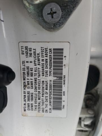 Продаж на аукціоні авто 2012 Honda Civic, vin: JHMFB2F5XCS000114, номер лоту: 56702866