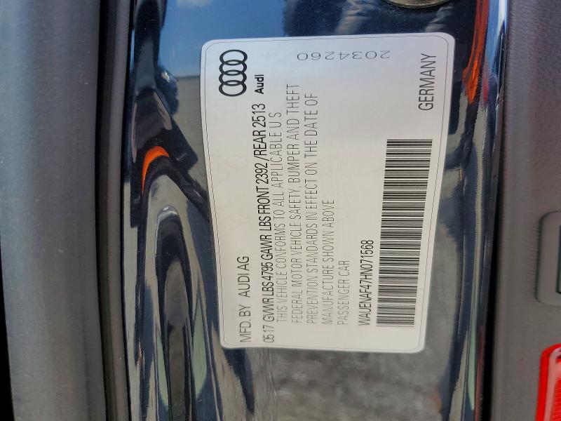 Продажа на аукционе авто 2017 Audi A4, vin: WAUENAF47HN071568, номер лота: 59157956