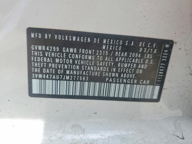 Продаж на аукціоні авто 2018 Volkswagen Gti, vin: 3VW447AU7JM277563, номер лоту: 56424556