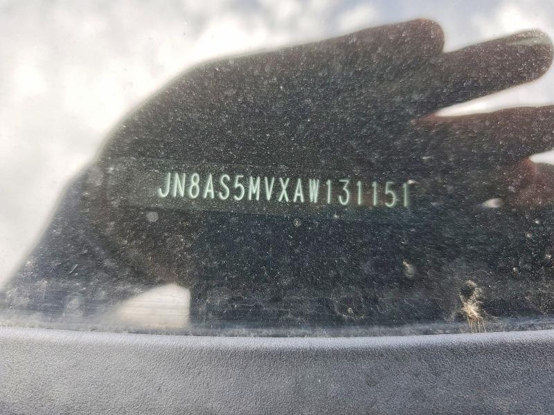57750316 :رقم المزاد ، JN8AS5MVXAW131151 vin ، 2010 Nissan Rogue مزاد بيع