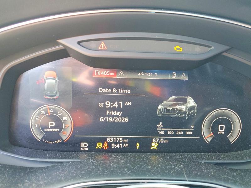 57487756 :رقم المزاد ، WA1FVBF18KD035317 vin ، 2019 Audi Q8 مزاد بيع